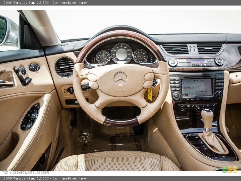 Cashmere Beige Interior Dashboard for the 2006 Mercedes-Benz CLS 500 #92921089