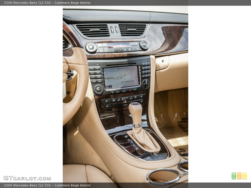 Cashmere Beige Interior Controls for the 2006 Mercedes-Benz CLS 500 #92921122