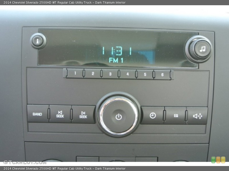 Dark Titanium Interior Audio System for the 2014 Chevrolet Silverado 2500HD WT Regular Cab Utility Truck #92922091