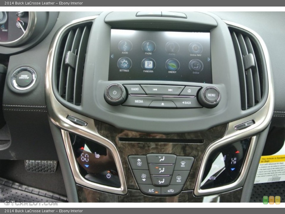 Ebony Interior Controls for the 2014 Buick LaCrosse Leather #92923699