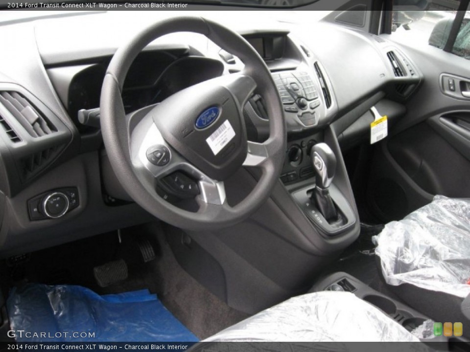 Charcoal Black Interior Prime Interior for the 2014 Ford Transit Connect XLT Wagon #92930068