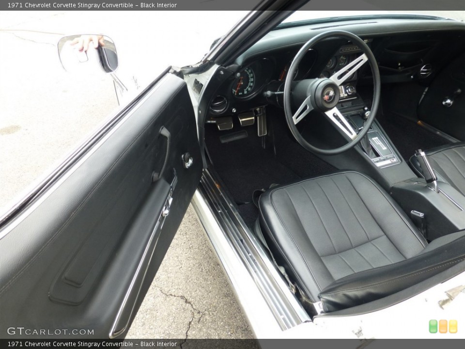 Black Interior Dashboard for the 1971 Chevrolet Corvette Stingray Convertible #92931168