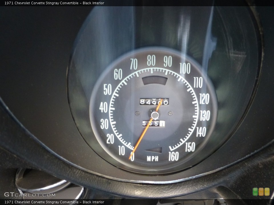 Black Interior Gauges for the 1971 Chevrolet Corvette Stingray Convertible #92931244