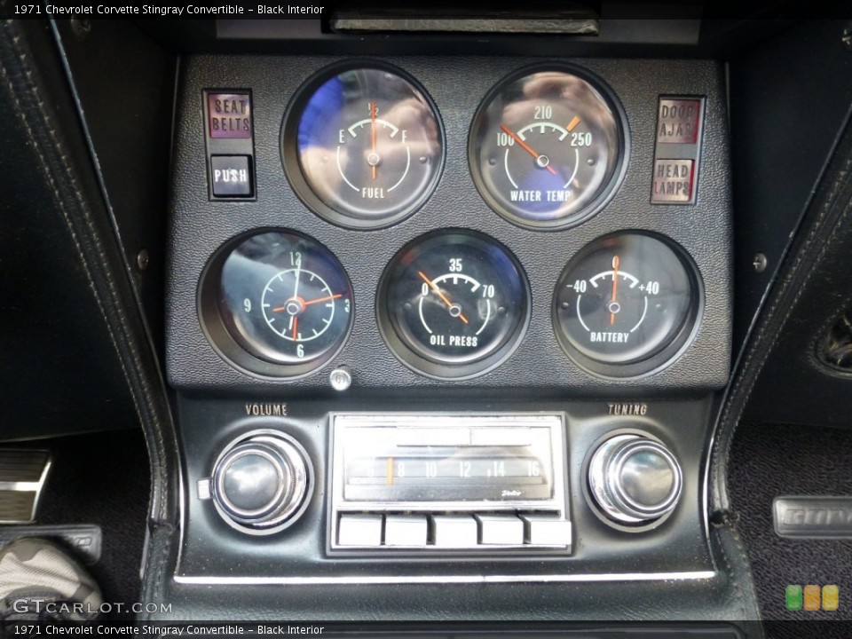 Black Interior Gauges for the 1971 Chevrolet Corvette Stingray Convertible #92931265