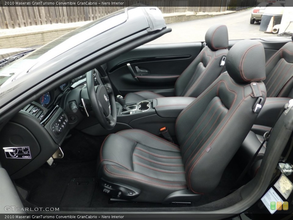 Nero Interior Front Seat for the 2010 Maserati GranTurismo Convertible GranCabrio #92932042