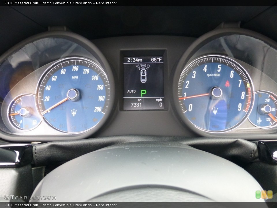 Nero Interior Gauges for the 2010 Maserati GranTurismo Convertible GranCabrio #92932092