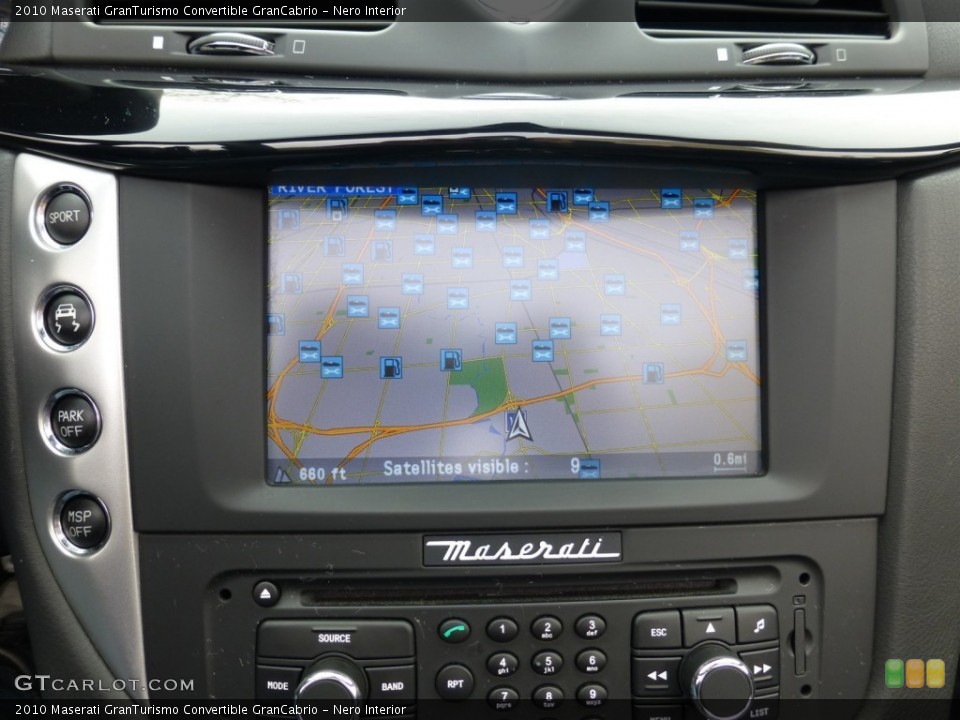 Nero Interior Navigation for the 2010 Maserati GranTurismo Convertible GranCabrio #92932099