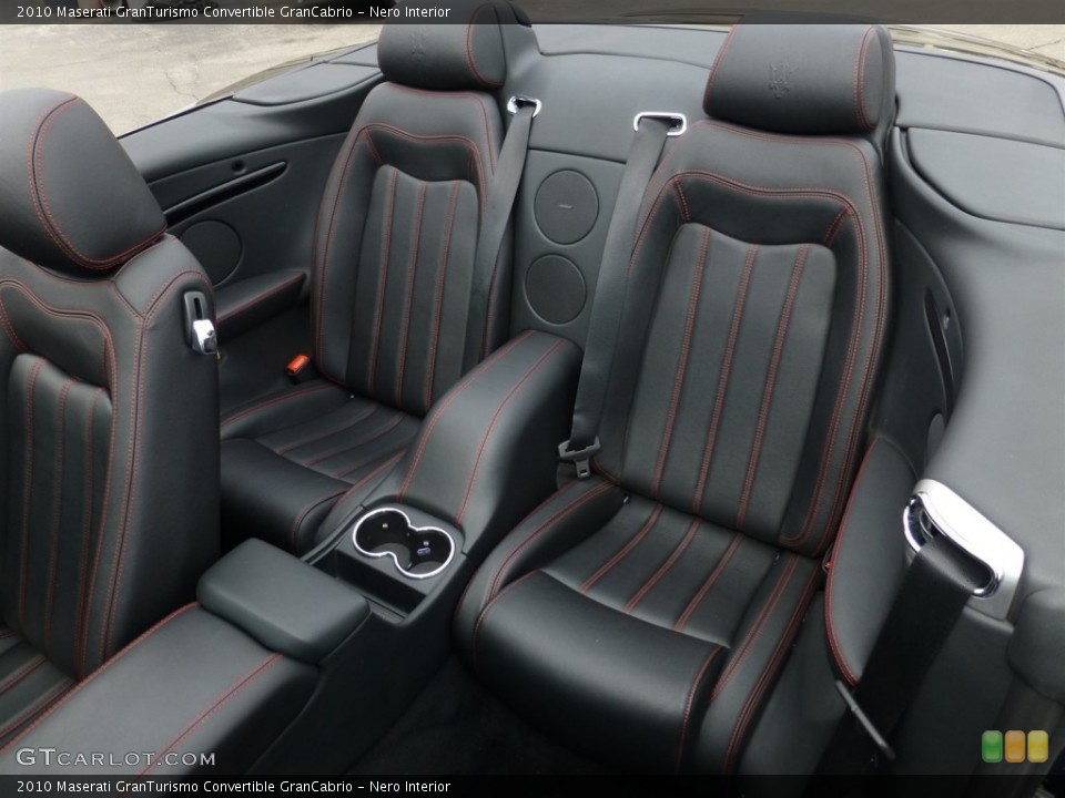 Nero Interior Rear Seat for the 2010 Maserati GranTurismo Convertible GranCabrio #92932123