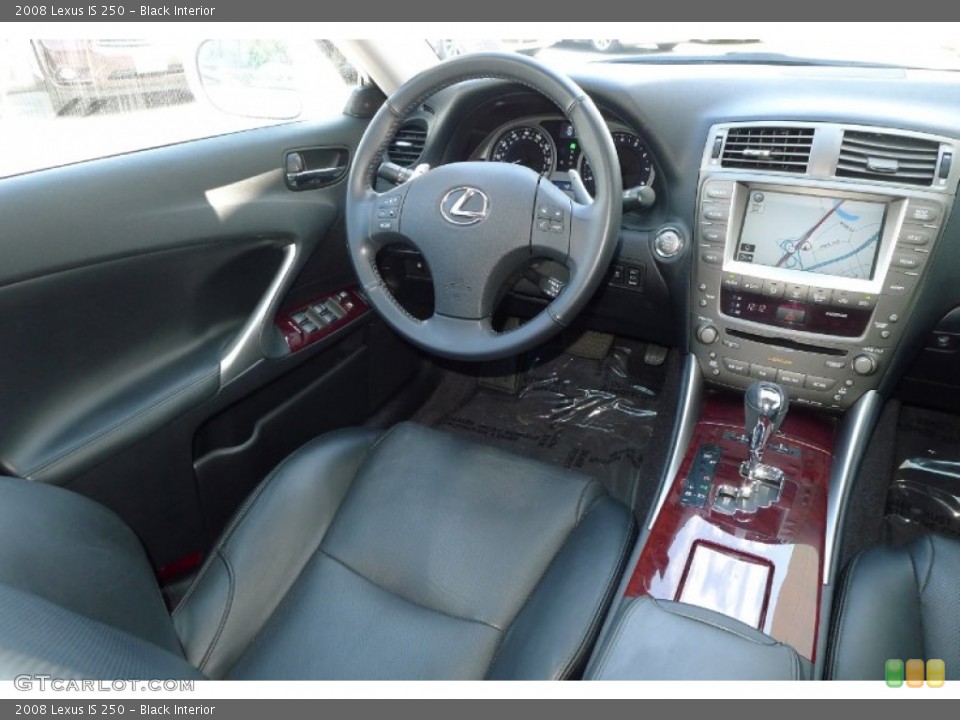 Black Interior Photo for the 2008 Lexus IS 250 #92936703