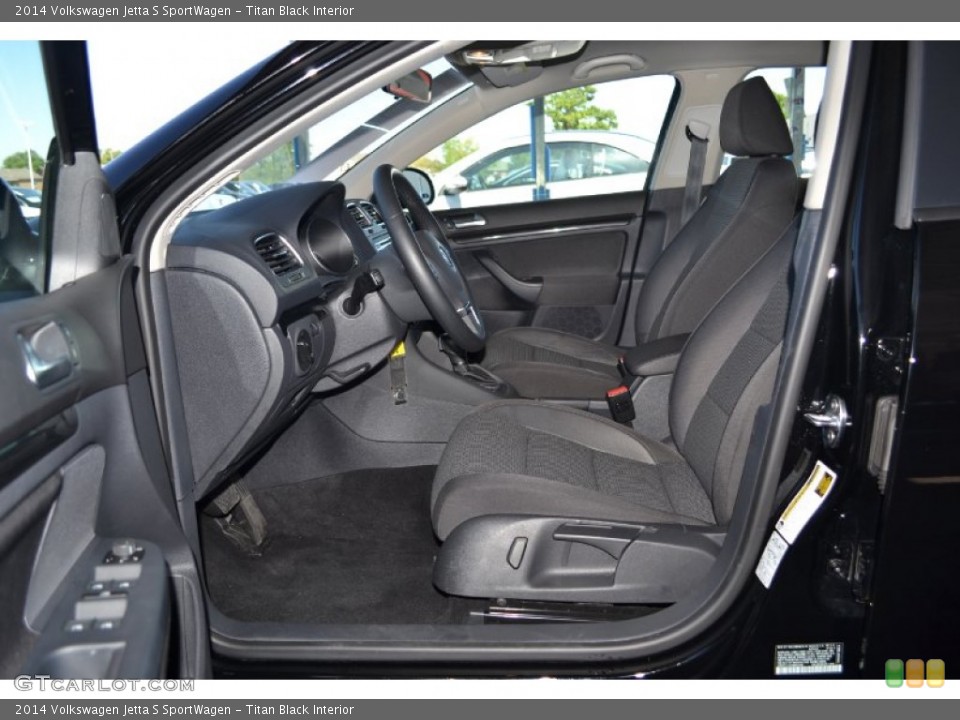 Titan Black Interior Photo for the 2014 Volkswagen Jetta S SportWagen #92939289