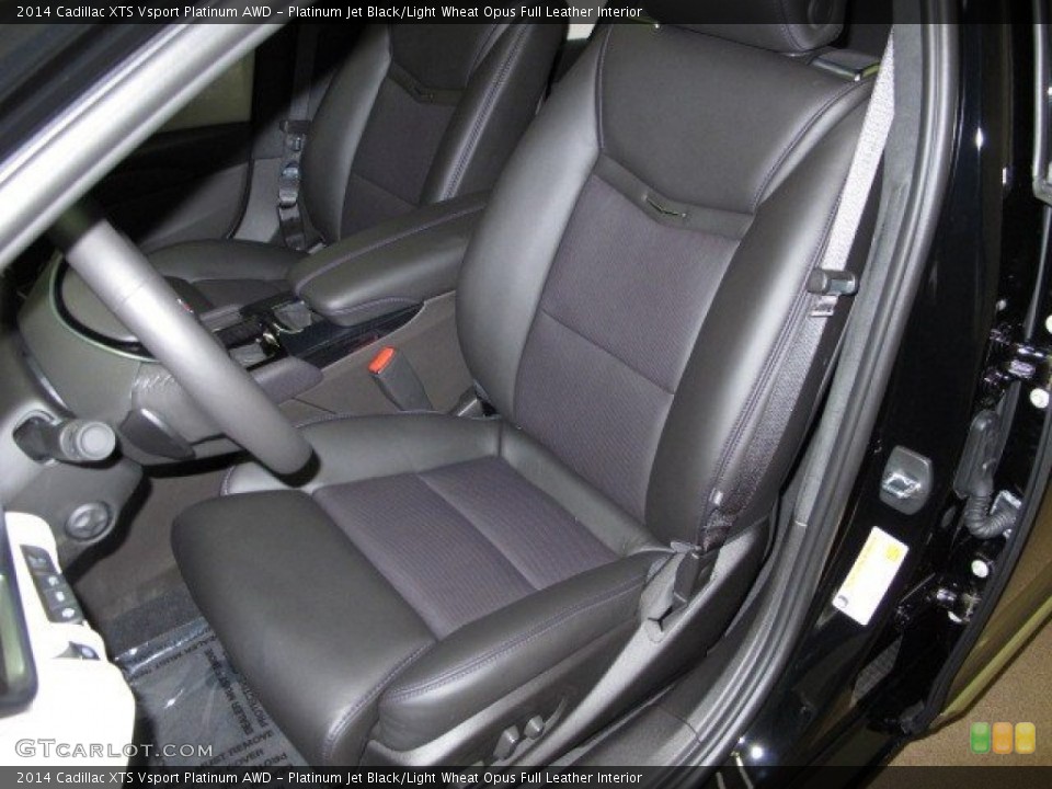 Platinum Jet Black/Light Wheat Opus Full Leather Interior Front Seat for the 2014 Cadillac XTS Vsport Platinum AWD #92942547