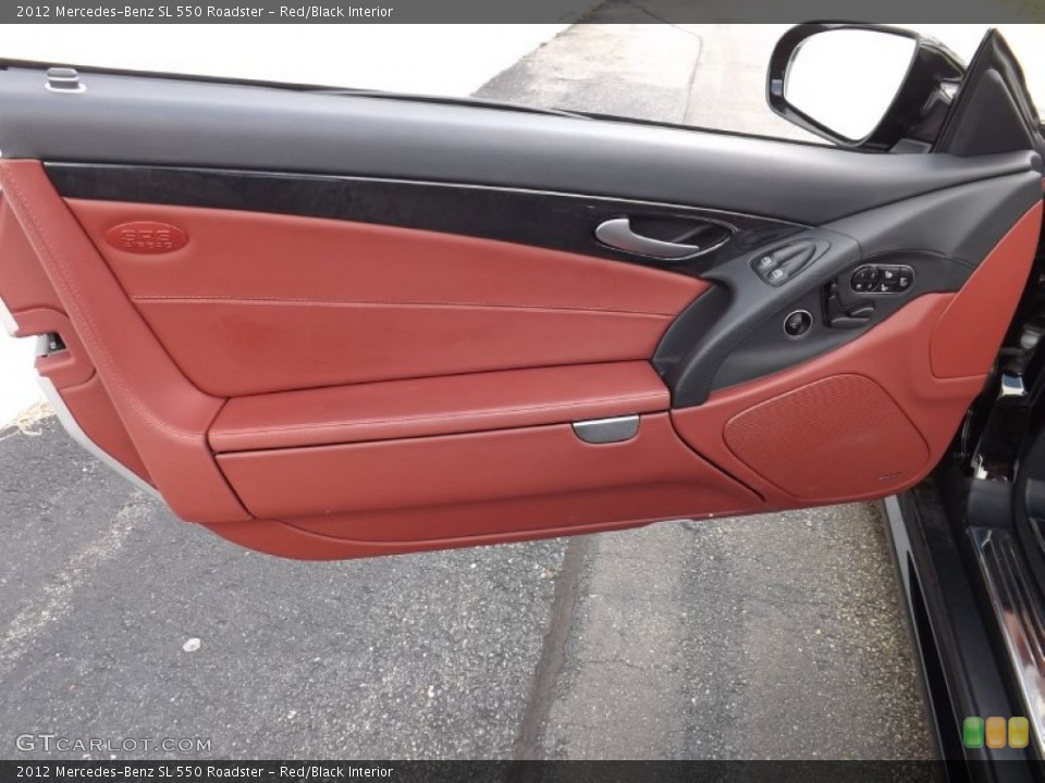 Red/Black Interior Door Panel for the 2012 Mercedes-Benz SL 550 Roadster #92944475