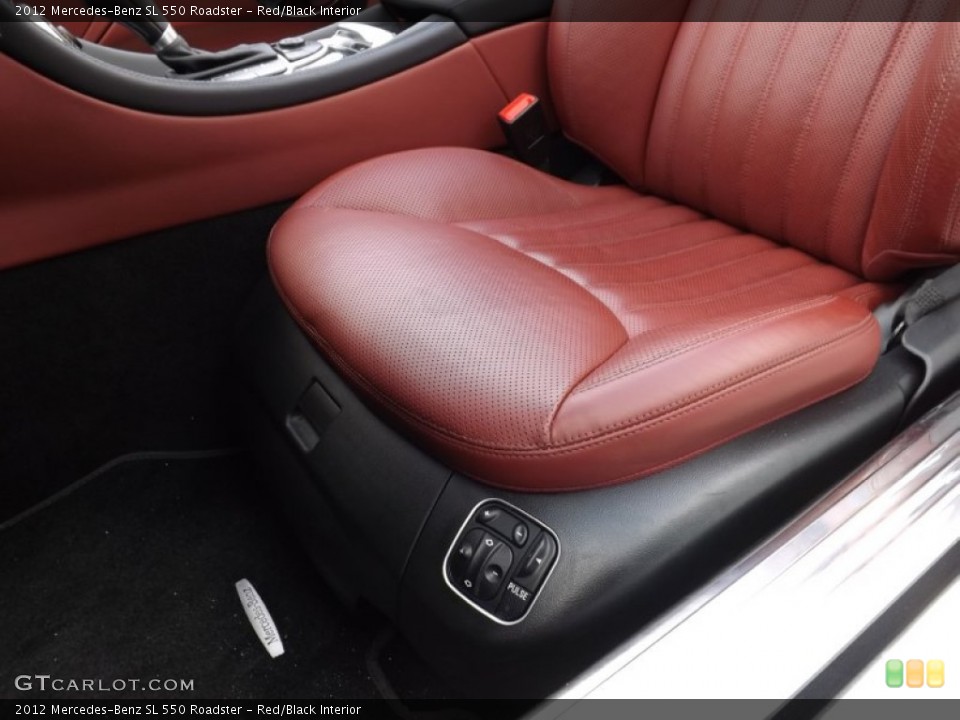 Red/Black Interior Controls for the 2012 Mercedes-Benz SL 550 Roadster #92944550