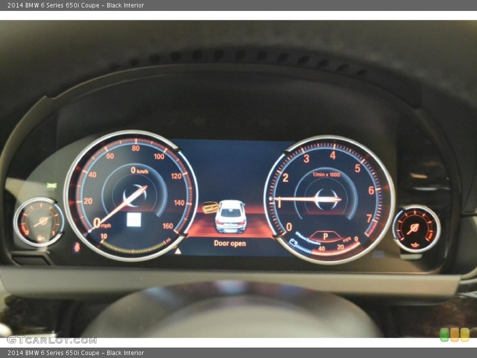 Black Interior Gauges for the 2014 BMW 6 Series 650i Coupe #92951244