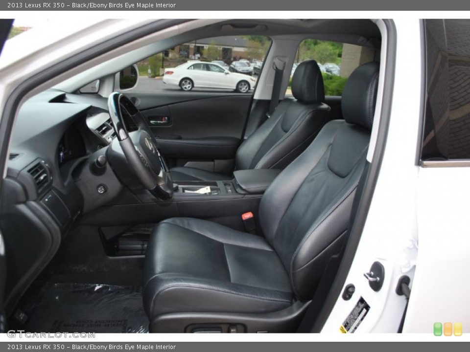 Black/Ebony Birds Eye Maple Interior Front Seat for the 2013 Lexus RX 350 #92960066