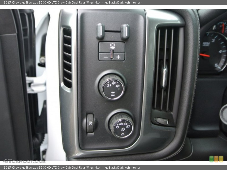 Jet Black/Dark Ash Interior Controls for the 2015 Chevrolet Silverado 3500HD LTZ Crew Cab Dual Rear Wheel 4x4 #92960624