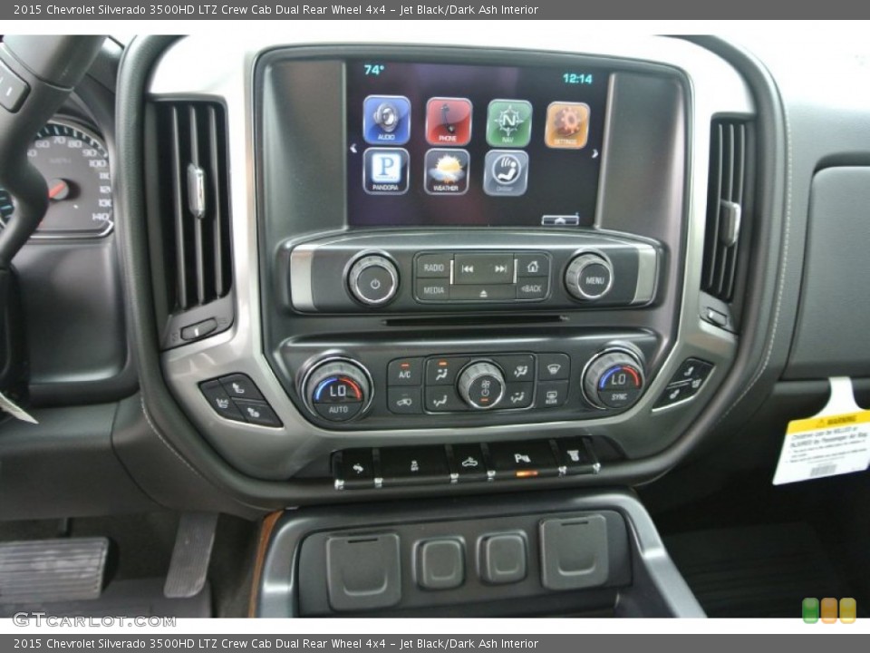 Jet Black/Dark Ash Interior Controls for the 2015 Chevrolet Silverado 3500HD LTZ Crew Cab Dual Rear Wheel 4x4 #92960645