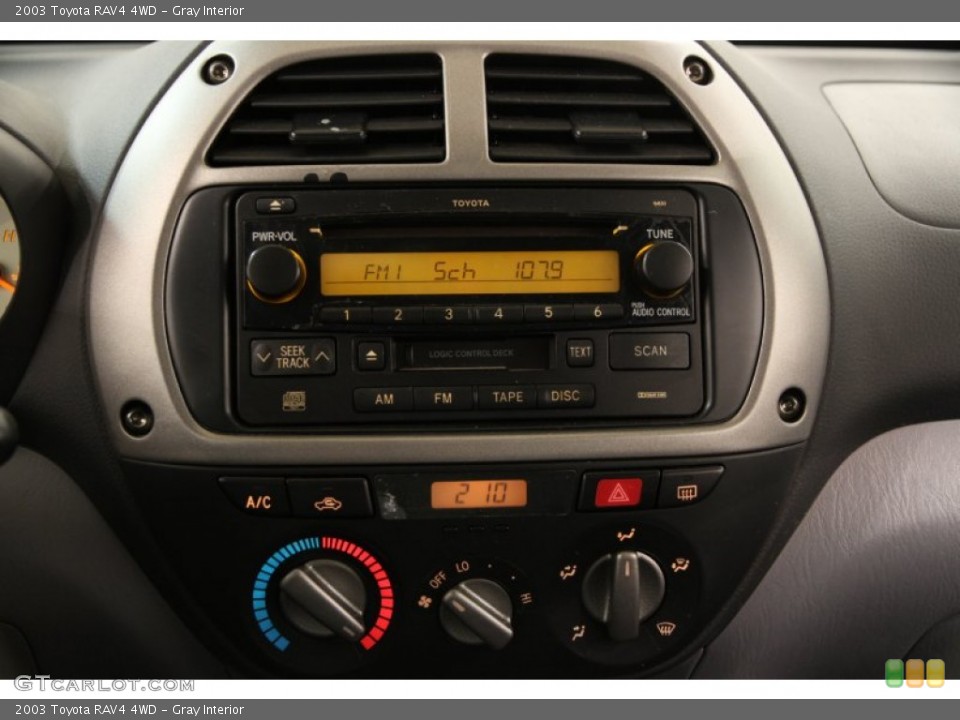 Gray Interior Controls for the 2003 Toyota RAV4 4WD #92967254