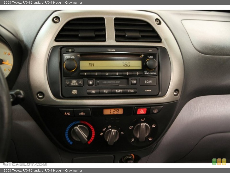 Gray Interior Controls for the 2003 Toyota RAV4  #92969003