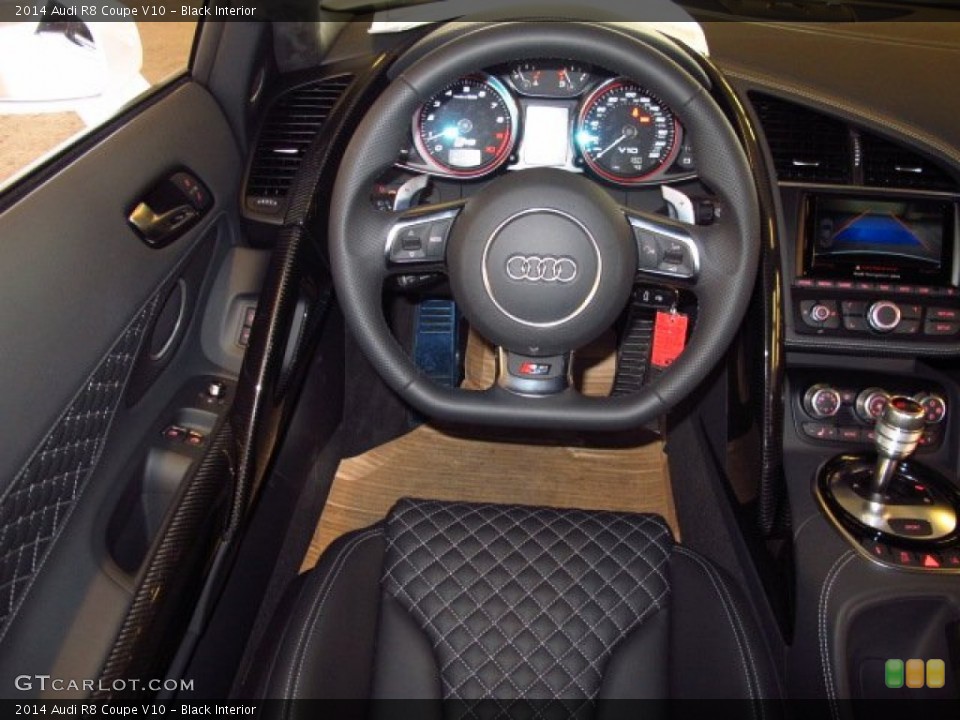 Black Interior Steering Wheel for the 2014 Audi R8 Coupe V10 #92970311