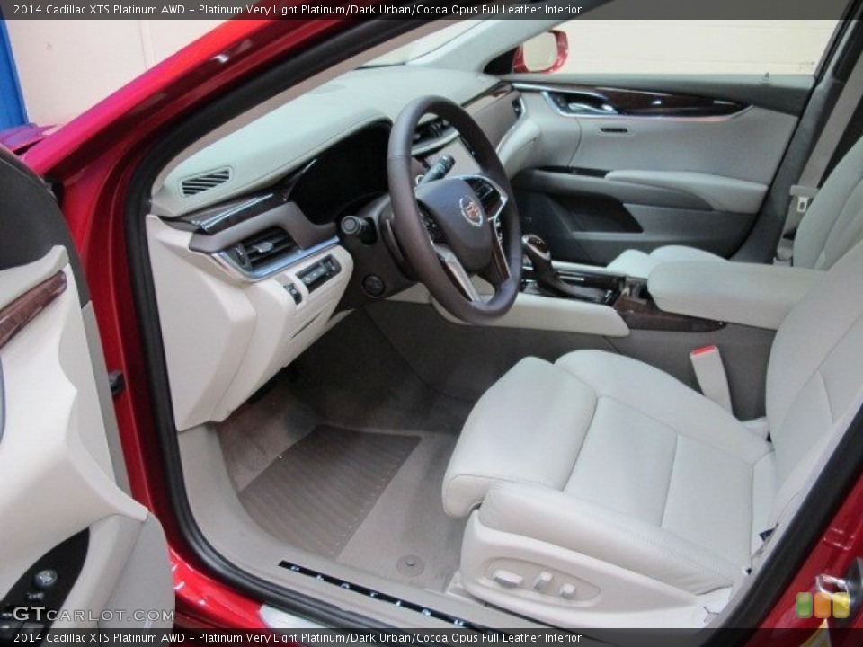 Platinum Very Light Platinum/Dark Urban/Cocoa Opus Full Leather Interior Photo for the 2014 Cadillac XTS Platinum AWD #92970851