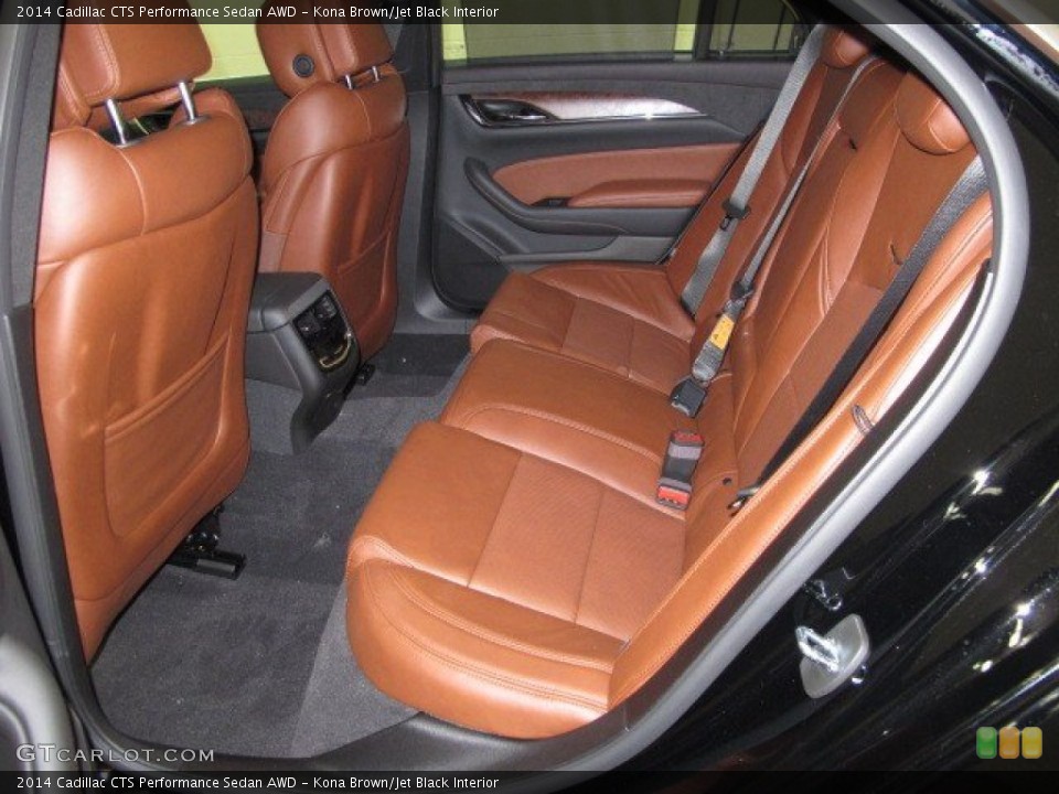 Kona Brown/Jet Black Interior Rear Seat for the 2014 Cadillac CTS Performance Sedan AWD #92971028