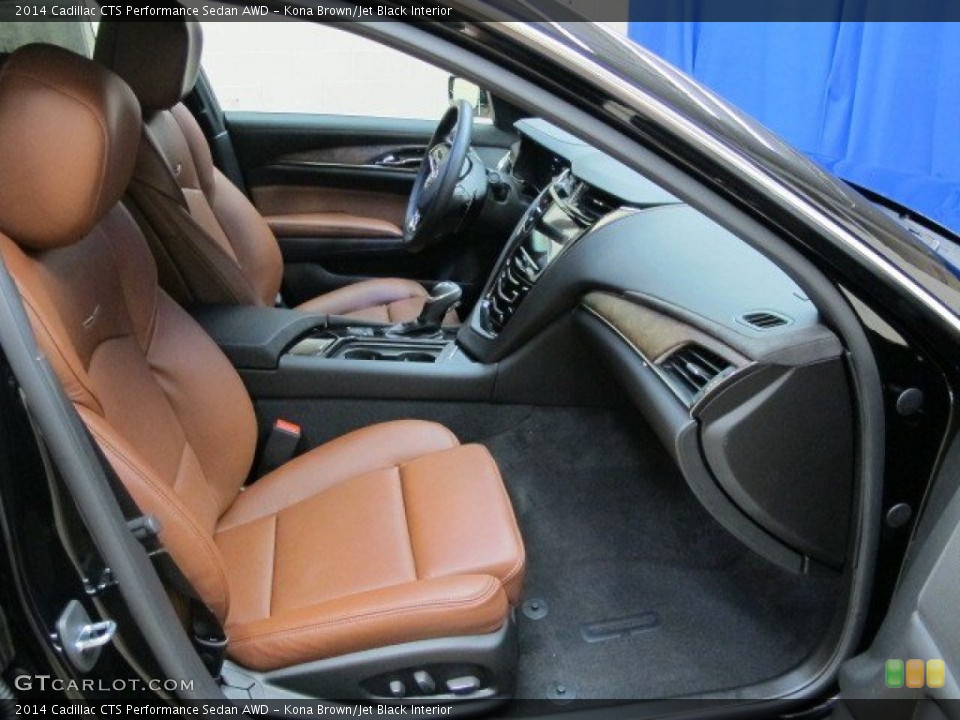 Kona Brown/Jet Black Interior Front Seat for the 2014 Cadillac CTS Performance Sedan AWD #92971052