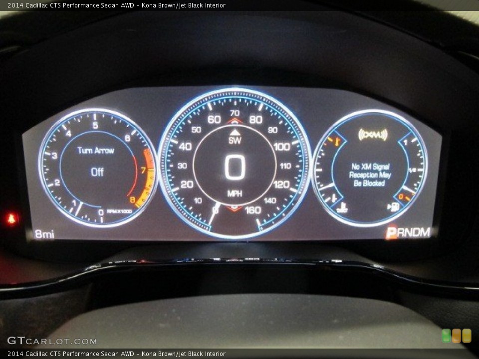 Kona Brown/Jet Black Interior Gauges for the 2014 Cadillac CTS Performance Sedan AWD #92971064