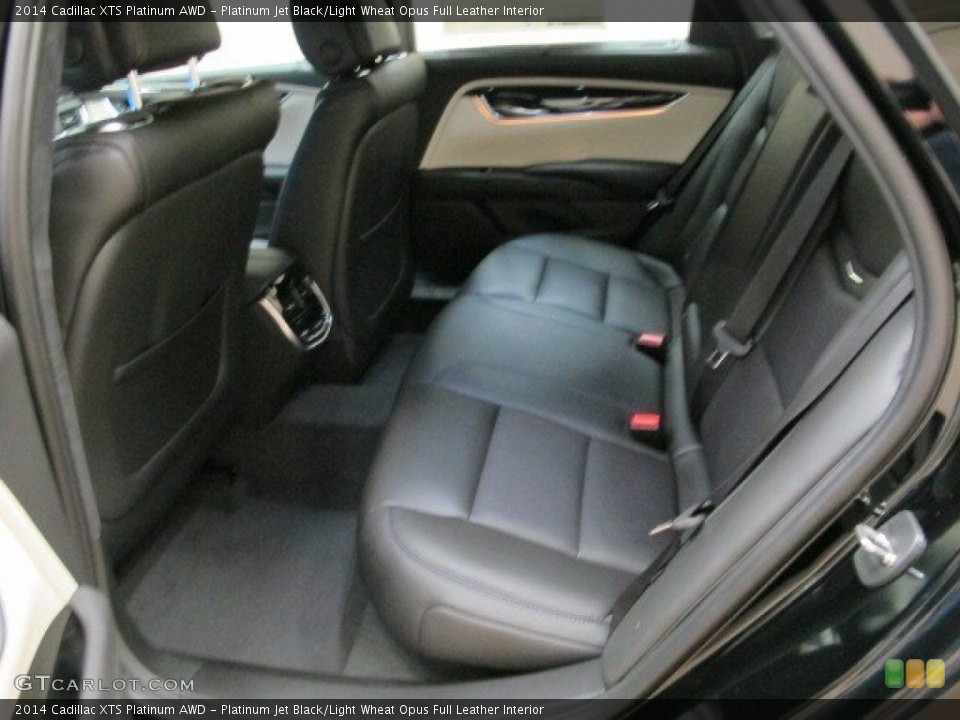 Platinum Jet Black/Light Wheat Opus Full Leather Interior Rear Seat for the 2014 Cadillac XTS Platinum AWD #92972111