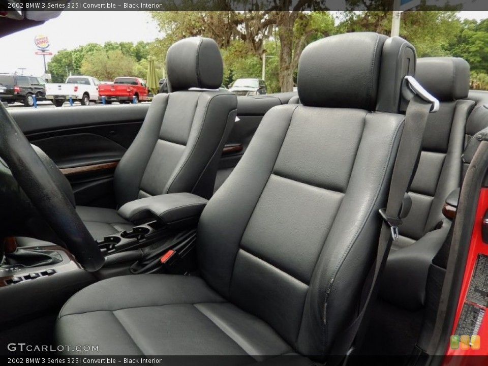 Black Interior Front Seat for the 2002 BMW 3 Series 325i Convertible #92981786