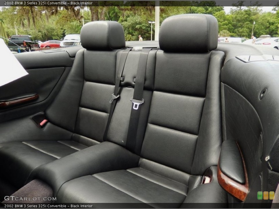Black Interior Rear Seat for the 2002 BMW 3 Series 325i Convertible #92981826