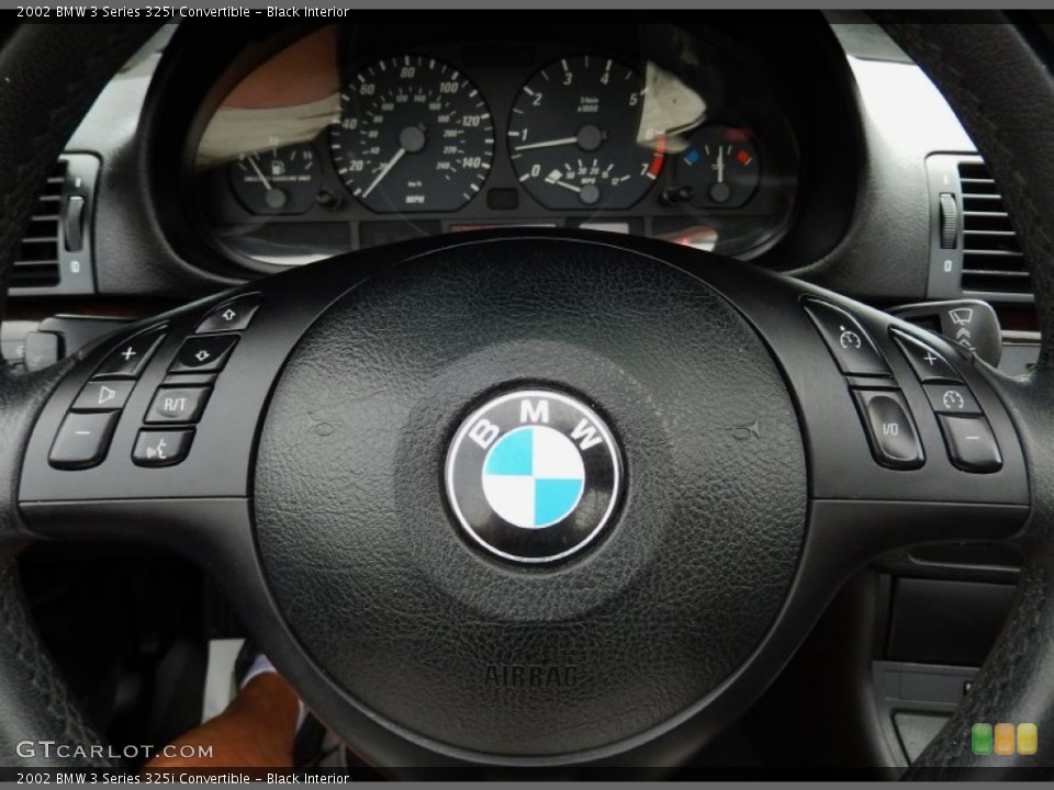 Black Interior Steering Wheel for the 2002 BMW 3 Series 325i Convertible #92982059