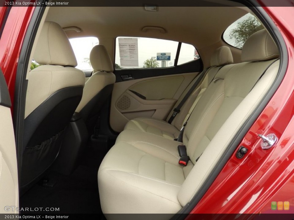 Beige Interior Rear Seat for the 2013 Kia Optima LX #92983892