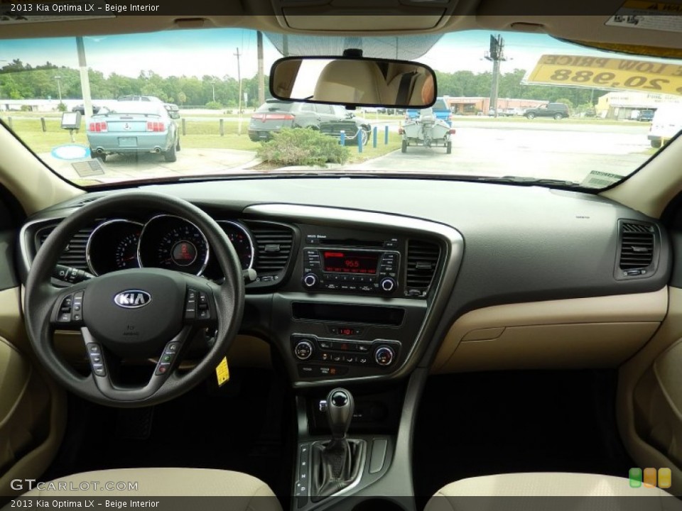 Beige Interior Dashboard for the 2013 Kia Optima LX #92983991