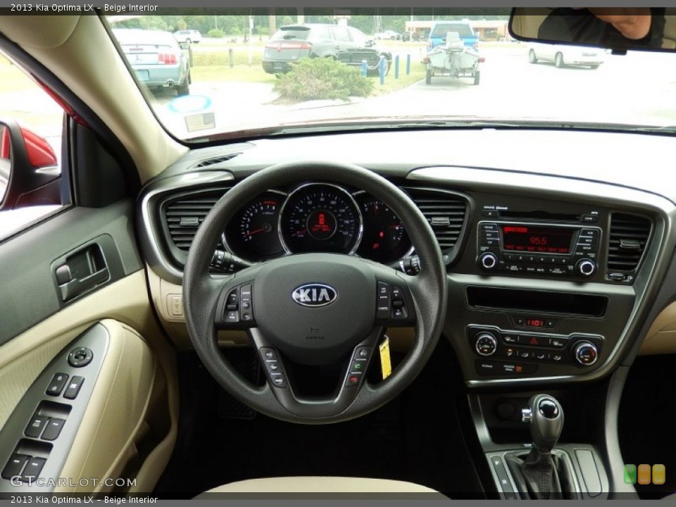 Beige Interior Dashboard for the 2013 Kia Optima LX #92984012