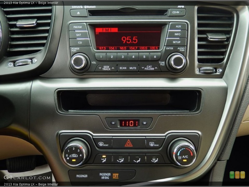 Beige Interior Controls for the 2013 Kia Optima LX #92984060
