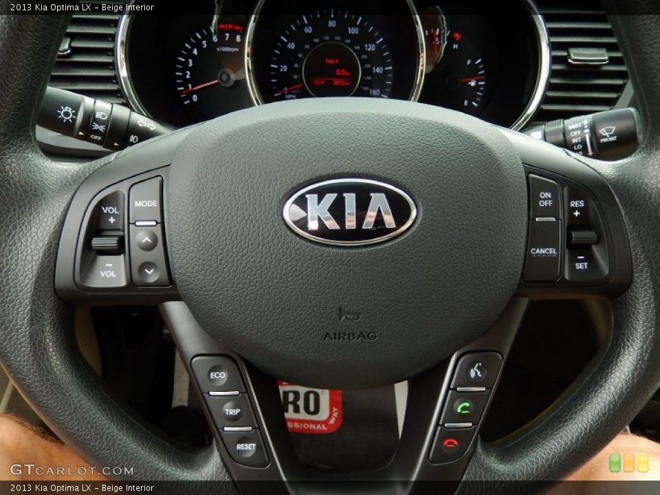 Beige Interior Steering Wheel for the 2013 Kia Optima LX #92984135