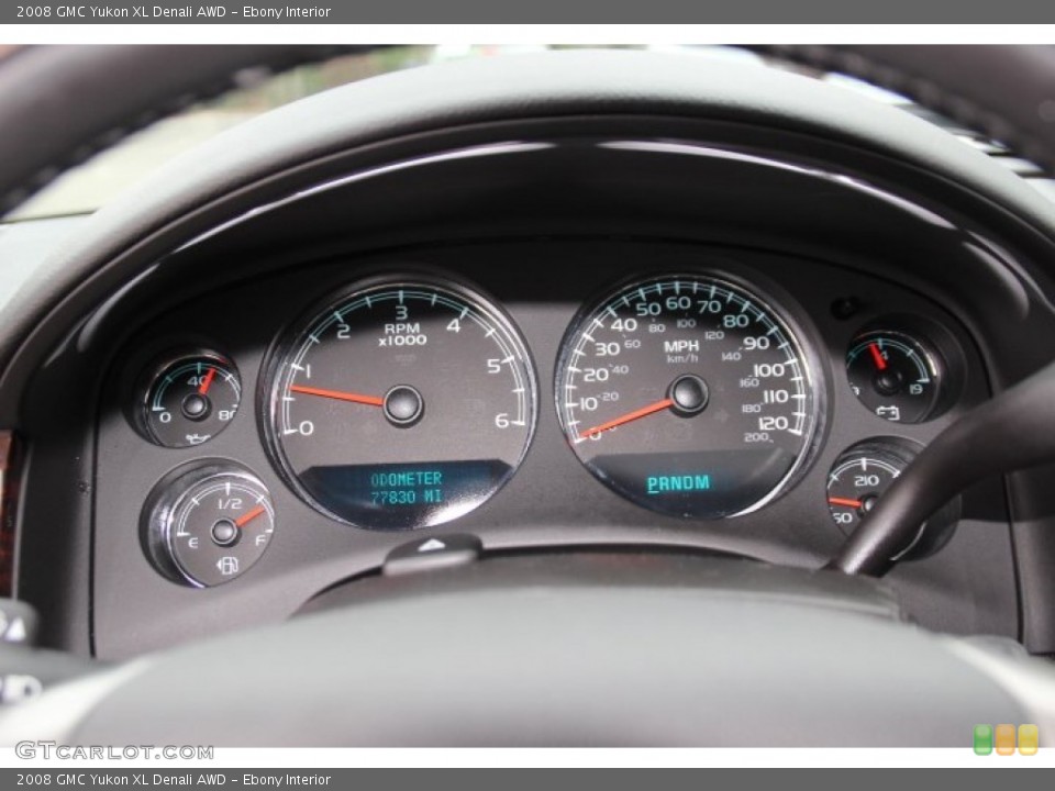 Ebony Interior Gauges for the 2008 GMC Yukon XL Denali AWD #92986307