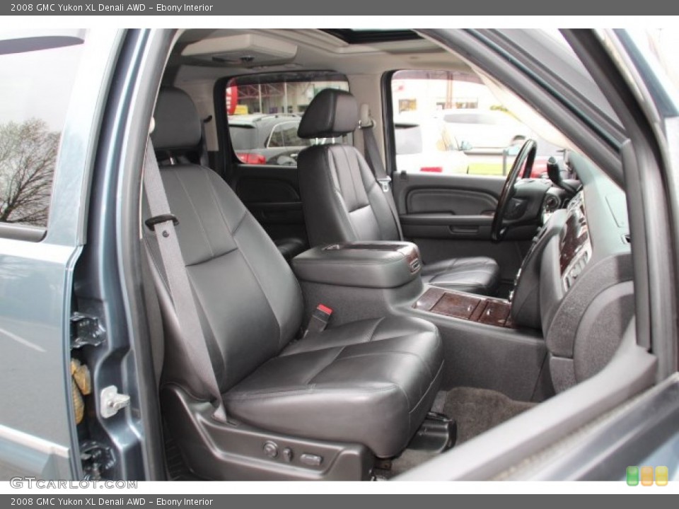 Ebony Interior Front Seat for the 2008 GMC Yukon XL Denali AWD #92986523