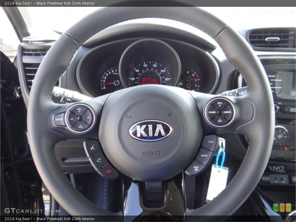 Black Pinwheel Knit Cloth Interior Steering Wheel for the 2014 Kia Soul ! #92989115