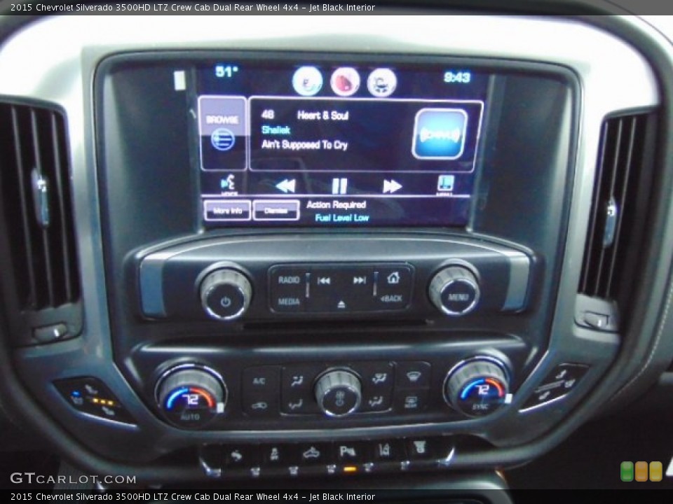 Jet Black Interior Controls for the 2015 Chevrolet Silverado 3500HD LTZ Crew Cab Dual Rear Wheel 4x4 #92990639