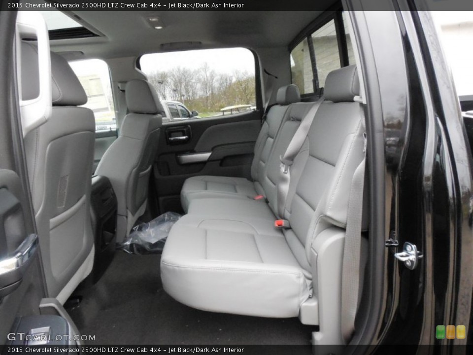 Jet Black/Dark Ash Interior Rear Seat for the 2015 Chevrolet Silverado 2500HD LTZ Crew Cab 4x4 #92991567