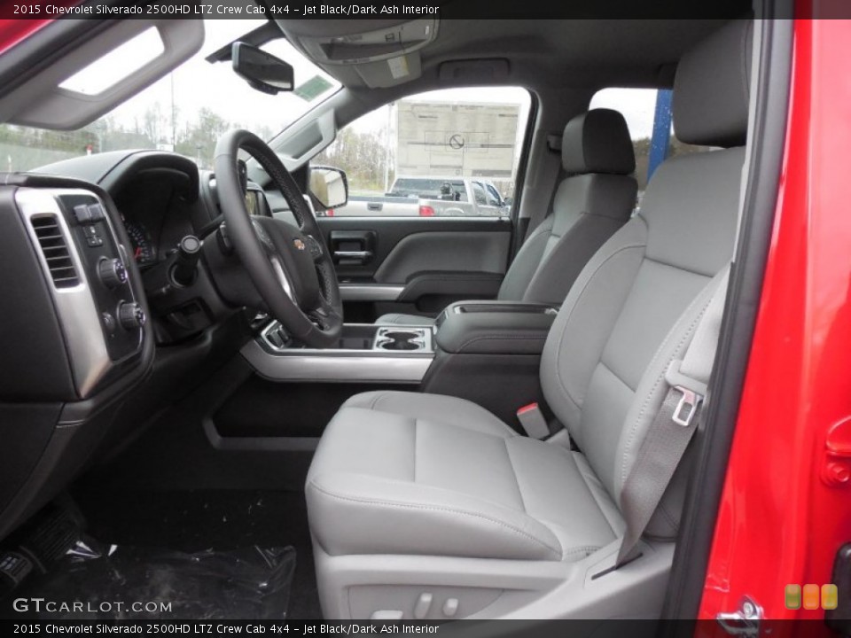 Jet Black/Dark Ash Interior Front Seat for the 2015 Chevrolet Silverado 2500HD LTZ Crew Cab 4x4 #92991996