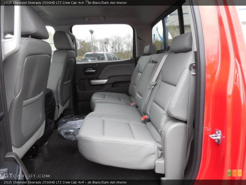 Jet Black/Dark Ash Interior Rear Seat for the 2015 Chevrolet Silverado 2500HD LTZ Crew Cab 4x4 #92992017