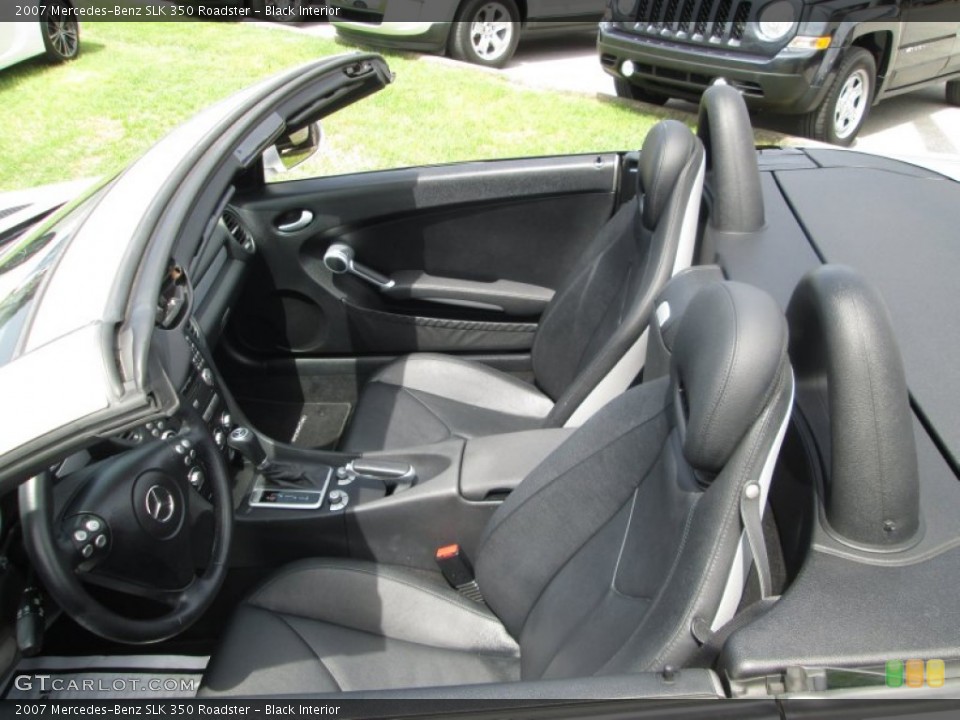 Black Interior Front Seat for the 2007 Mercedes-Benz SLK 350 Roadster #92997976