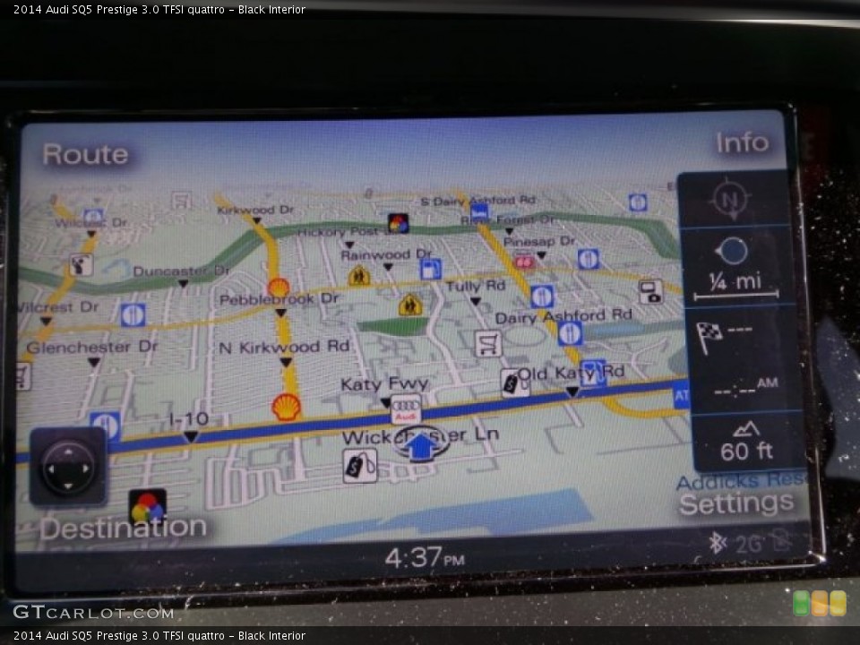 Black Interior Navigation for the 2014 Audi SQ5 Prestige 3.0 TFSI quattro #92999872