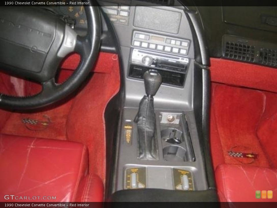 Red Interior Transmission for the 1990 Chevrolet Corvette Convertible #93006810