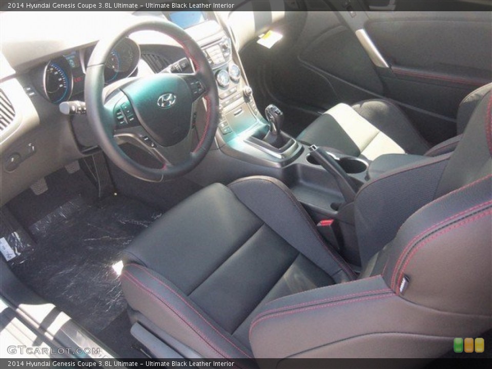 Ultimate Black Leather 2014 Hyundai Genesis Coupe Interiors