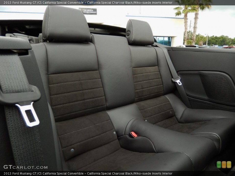 California Special Charcoal Black/Miko-suede Inserts Interior Rear Seat for the 2013 Ford Mustang GT/CS California Special Convertible #93014731