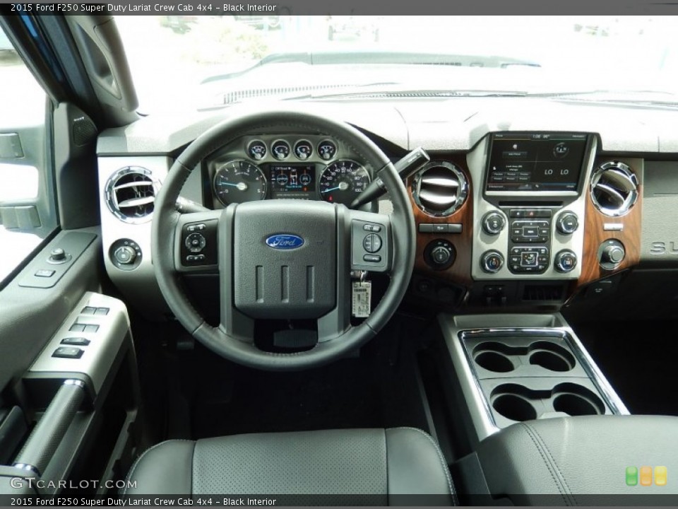 Black Interior Dashboard for the 2015 Ford F250 Super Duty Lariat Crew Cab 4x4 #93015117